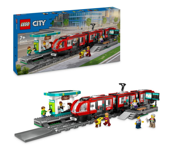 LEGO City 60423 Tramwaj miejski ze stacją - 1266140 - zdjęcie 2
